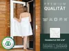Saunatuch aus Baumwolle, 100% Baumwolle, 80x200 cm, weiß Produktbild-Vorschau 4