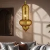 Orientalna lampa wisząca Jamini Gold 51×20 cm | Handmade & Podgląd zdjęcia produktu 9