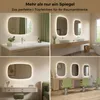 S'AFIELINA 95×60 cm Badspiegel mit Beleuchtung Oval LED Produktbild-Vorschau 10