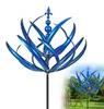 Metall Garten Windrad 90cm Lotus Windspiel, wetterfestes Produktbild-Vorschau 1