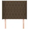 vidaXL Kopfteil mit Ohren Dunkelbraun 103x16x118/128 cm Produktbild-Vorschau 3