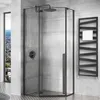 Kabina prysznicowa Rea DIAMOND Czarny MAT 100x100 Podgląd zdjęcia produktu 3