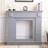 Rebecca Mobili Kaminumrandung 100x109x26 cm mdf, grau Podgląd zdjęcia produktu 2