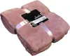A folded pink blanket tied with a ribbon, with a product tag attached. Anteprima dell’immagine prodotto