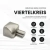 Viertelkreis Inneneck Vollmaterial Edelstahl V2A 10mm Produktbild-Vorschau 2
