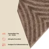Tapiso Kurzflorteppich LINEA 3D Bogenmuster taupe Flur 160 Produktbild-Vorschau 3