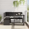 vidaXL Divano da giardino a L con tavolo e cuscini in Anteprima dell’immagine prodotto 2
