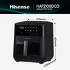 Hisense HAF2100DCD Heißluftfritteuse, 8 Liter, 2100 W, 10 Produktbild-Vorschau 9