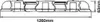 A technical drawing of a long LED light fixture with dimensions indicated. Produktbild-Vorschau