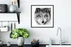 MuchoWow® Gerahmtes Poster Wolf mit verschneitem Kopf in Produktbild-Vorschau 4