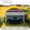 Garage pour robot tondeuse Hortus, bois, toit végétalisable Voir les images du produit 3