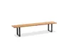 Niehoff - Gartenbank Nemo - Teak Teak recycelt 200 x 40 cm Produktbild-Vorschau 2