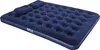 A navy blue inflatable mattress with two built-in pillows, shown from a slightly elevated side angle on a white background. Anteprima dell’immagine prodotto