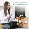 eluno ausziehbares Gewürzregal mit 2 Etagen aus Bambus 29 x Produktbild-Vorschau 5