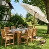Sekey Balkonschirm 200 cm Ø Holzoptik, Knickbar, Stabiler Produktbild-Vorschau 12