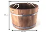 Dřevěné saunové vědro 35 l Náhled obrázku produktu 3
