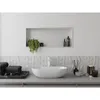 Mexen X-Wall-R półka wnękowa z kołnierzem 75 x 30 cm, biała Podgląd zdjęcia produktu 5