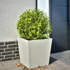 vidaXL Sadzarka biała 50x50x50 cm stalowa Podgląd zdjęcia produktu 2