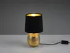 LED Tischleuchte Landhaus Schwarz/Gold Keramikfuß Produktbild-Vorschau 3