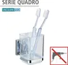 WENKO Držák zubních kartáčků QUADRO bez vrtání Nerezový Náhled obrázku produktu 2