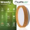 LUMILED LED stropné svietidlo s dreveným vzhľadom 18 W, Náhľad obrázku produktu 2