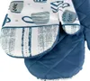 Set di guanti da cucina con magnete Tazze blu da cucina Anteprima dell’immagine prodotto 2