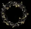 LEX Metallkranz grobmaschig 40 LED, Ø 30cm warmweiß Timer, Produktbild-Vorschau 1