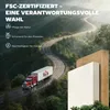 HOMCOM Esstisch Klappbar, Küchentisch mit Stauraum für 2-4 Produktbild-Vorschau 8