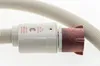 Close-up of a dishwasher hose connector with text labels. Produktbild-Vorschau