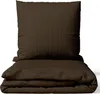 Bettwäsche 155x220 cm Baumwolle Satin Damast Set Gestreift Produktbild-Vorschau 1