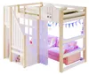 Lit mezzanine pour enfant 90 x 200 cm en pin et MDF, lit Voir les images du produit 10