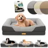 ELONEO Ortopedyczne legowisko dla psów, rozmiar S – szare Podgląd zdjęcia produktu 1