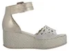 Rieker Damen Sandalette mit Strass Cut-Outs und Plateau Produktbild-Vorschau 5