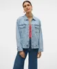VERO MODA Jeansjacke mit Knopfverschluss und Klappentaschen Produktbild-Vorschau 7