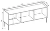 Selsey Tovi - TV-Schrank 3-türig, 140 cm, Weiß / Holzoptik Produktbild-Vorschau 5