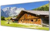 Glasbilder 125x50 Wandbild Druck auf Glas Haus Gebirge Produktbild-Vorschau 1