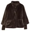 s.Oliver Fake-Fur-Jacke mit Strickärmeln – Größe 36, Produktbild-Vorschau 1