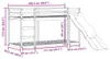 Łóżko Piętrowe Ze Zjeżdżalnią I Drabinką, Białe, 90X200 Cm Podgląd zdjęcia produktu 7