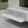 doporro Mobile Porta TV Sospeso 280 cm con 4 Ante Bianco Anteprima dell’immagine prodotto 5