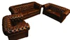 Sofagarnitur Chesterfield Ledersofa Sofa Couch Set Produktbild-Vorschau 5