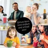 A collage of images showing people using a blender in different settings, with text overlay. Podgląd zdjęcia produktu