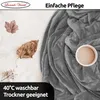 Fleece Kuscheldecke 220x240 cm Flauschiges Polyester Produktbild-Vorschau 3