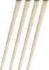 Four wooden furniture legs with metal tops, arranged diagonally against a white background. Podgląd zdjęcia produktu