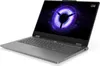 A gray Lenovo LOQ gaming laptop is shown from a diagonal angle against a white background. Produktbild-Vorschau