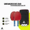 JOOLA Tischtennis-Set Duo - 2 Tischtennisschläger + 3 Produktbild-Vorschau 2