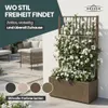 XL Spalier 'Ethica' mit Pflanzkübel Breit 80x36x140 cm - Produktbild-Vorschau 3