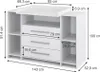 Commode à langer Vicco Oskar Blanc 143x100cm XL avec Voir les images du produit 7