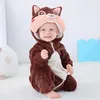 Pyžamo Onesie Kostým Prevlek Spiaca veverička Dojča 90: Náhľad obrázku produktu 2