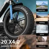 E-Bike Cityrad OT08 herren Elektrofahrrad 20× 4.0 Zoll 18AH Produktbild-Vorschau 8