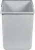 A close-up, front-facing view of a light gray plastic trash can insert with a metal rim. Náhled obrázku produktu